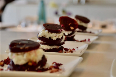 Beet and Goat Cheese Millefeuille