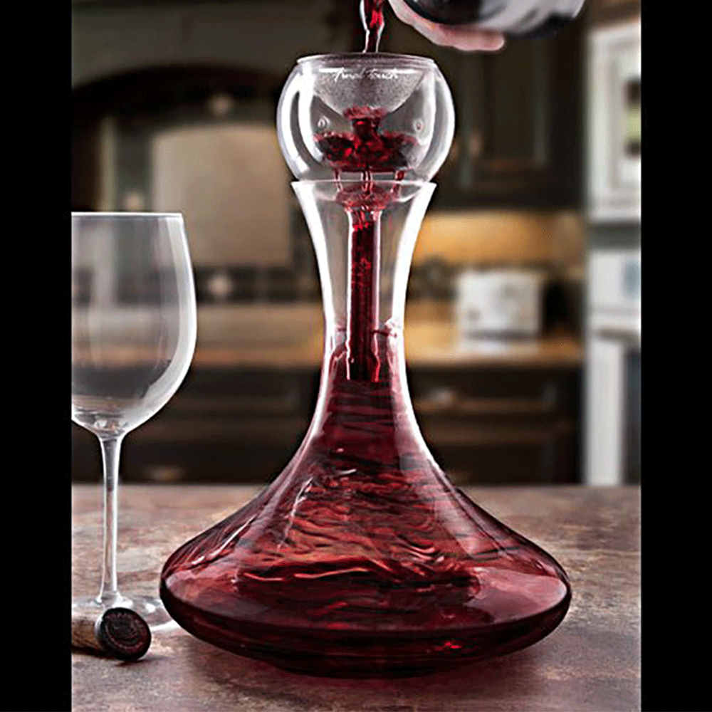 Sparkling Wine + Engraved Decanter & 2 Engraved Stemless Glasses - 1 bottle