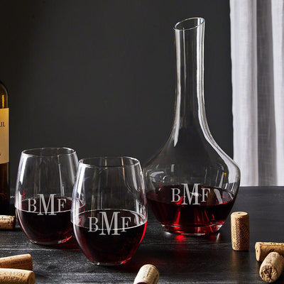 Personalized Wine Decanter Set
